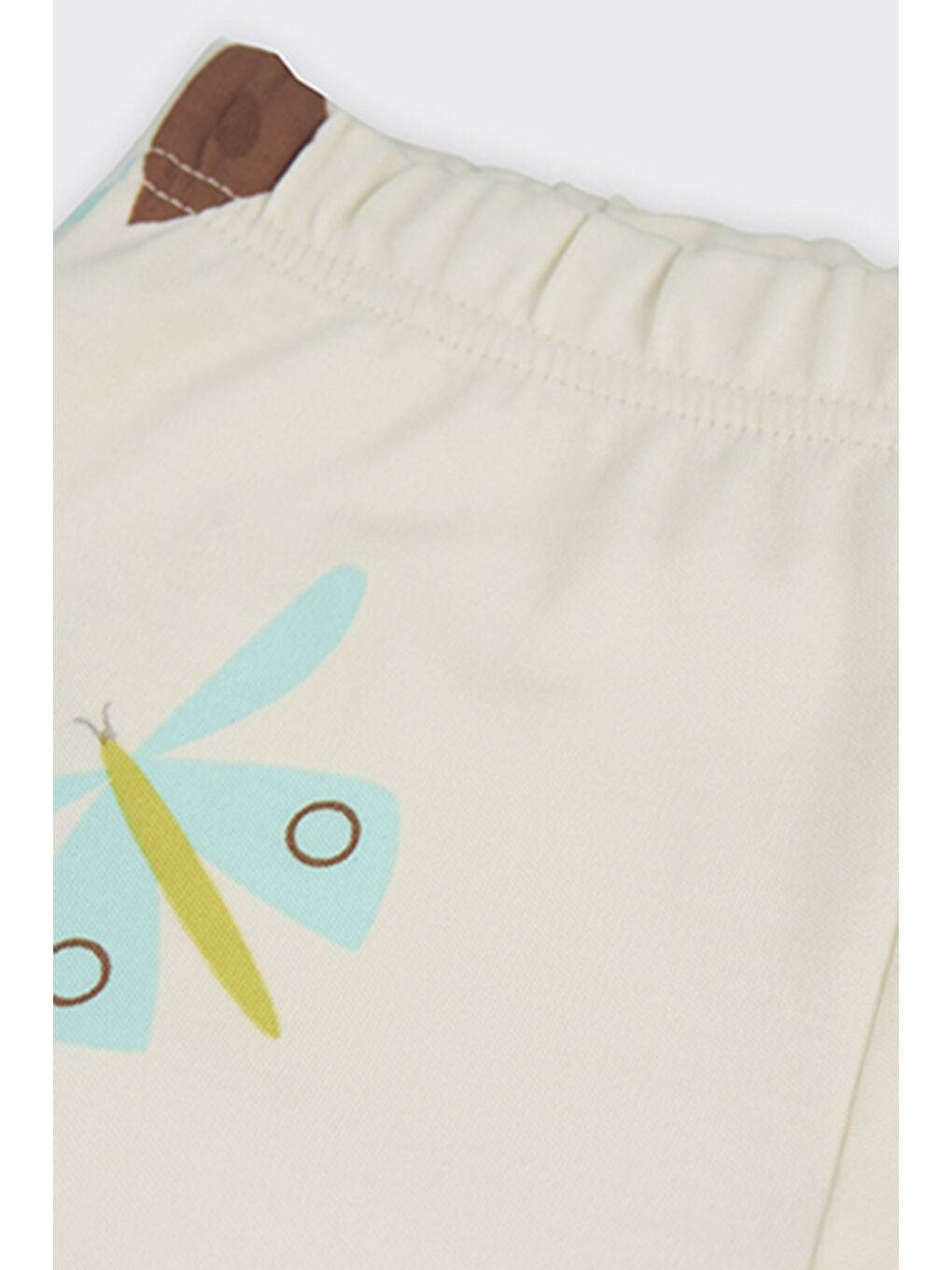 Kız Çocuk Desenli Bej Pijama Takımı-5