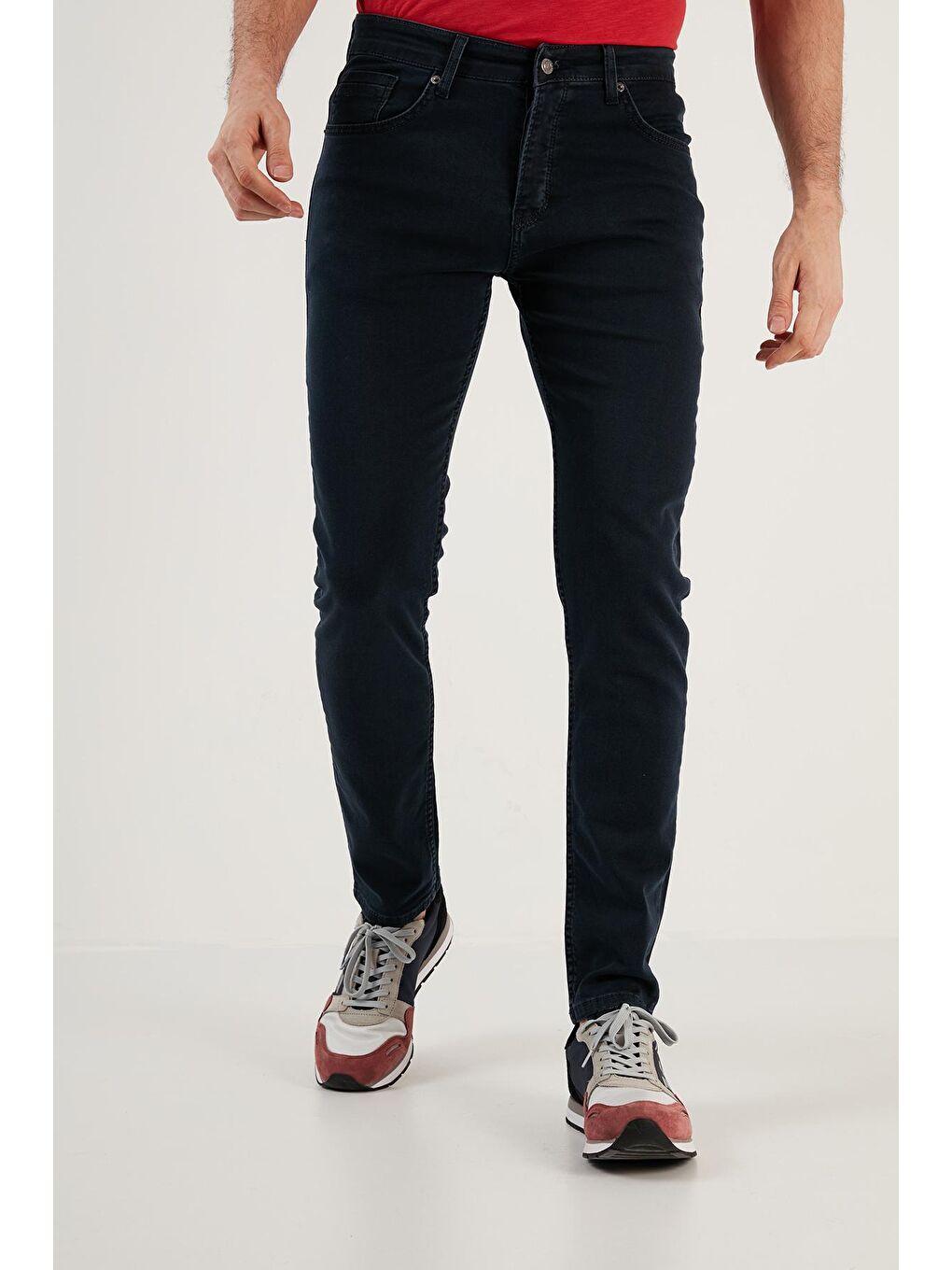 Buratti Lacivert Pamuklu Normal Bel Regular Fit Düz Paça Jeans 6440301 - 1