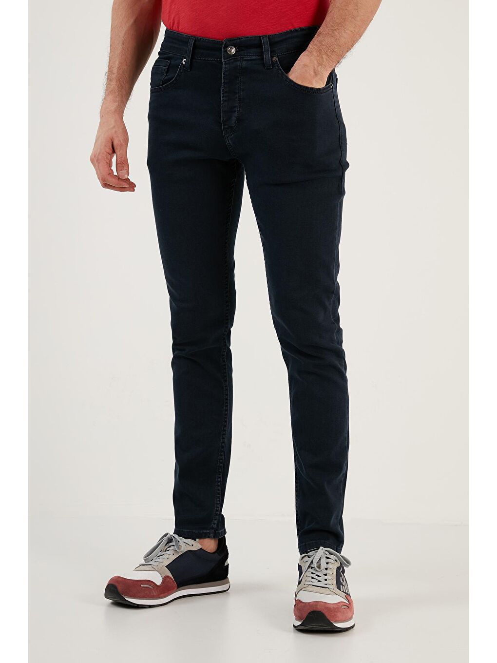 Buratti Lacivert Pamuklu Normal Bel Regular Fit Düz Paça Jeans 6440301 - 2