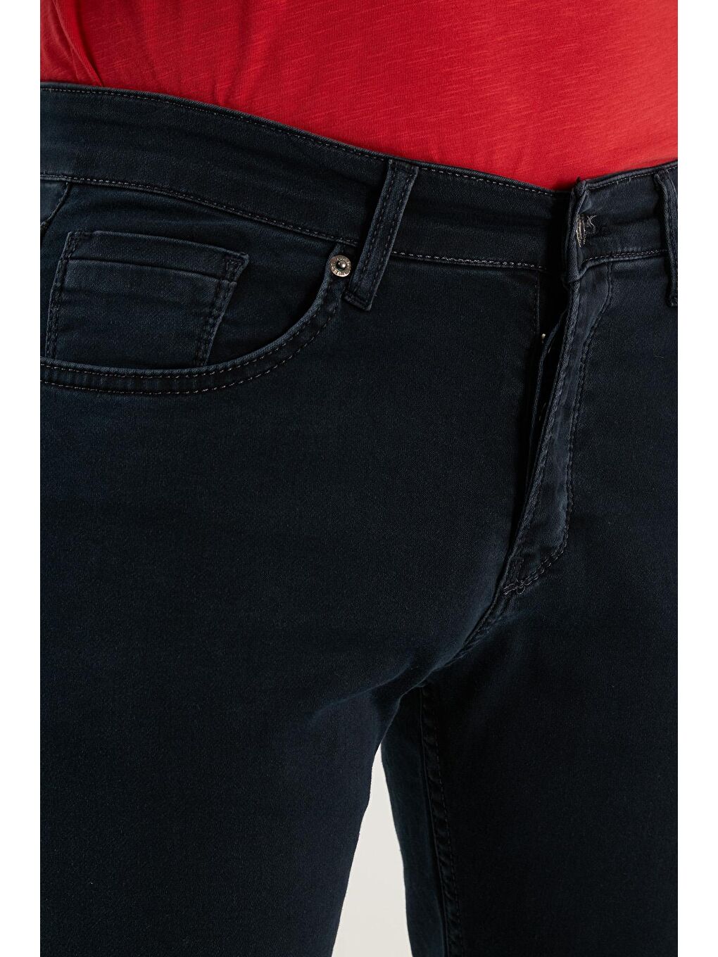 Buratti Lacivert Pamuklu Normal Bel Regular Fit Düz Paça Jeans 6440301 - 3