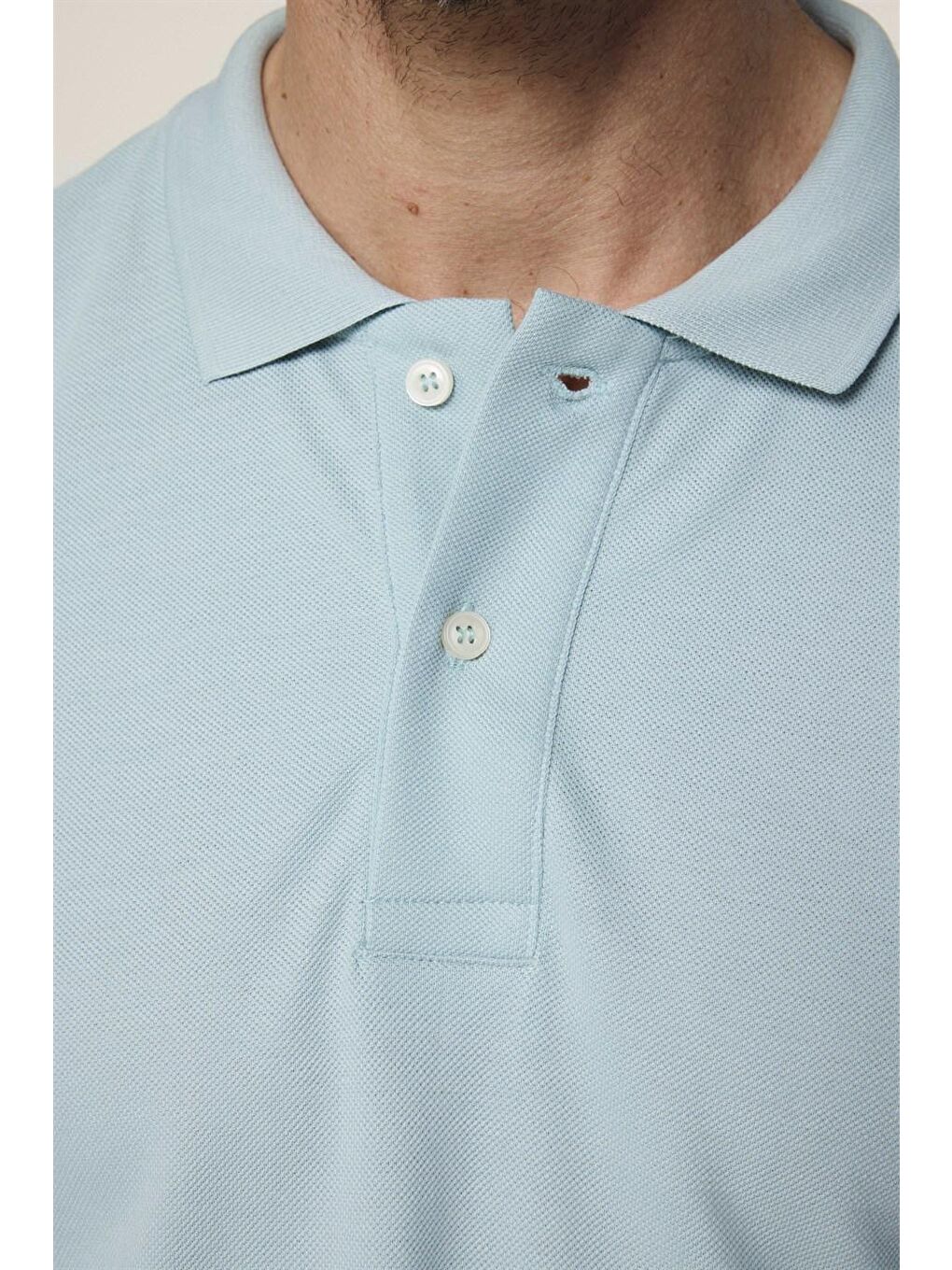 Yeşil Erkek Slim Fit Dar Kesim %100 Pamuk Düz Pike Mint Polo Yaka Tişört-3