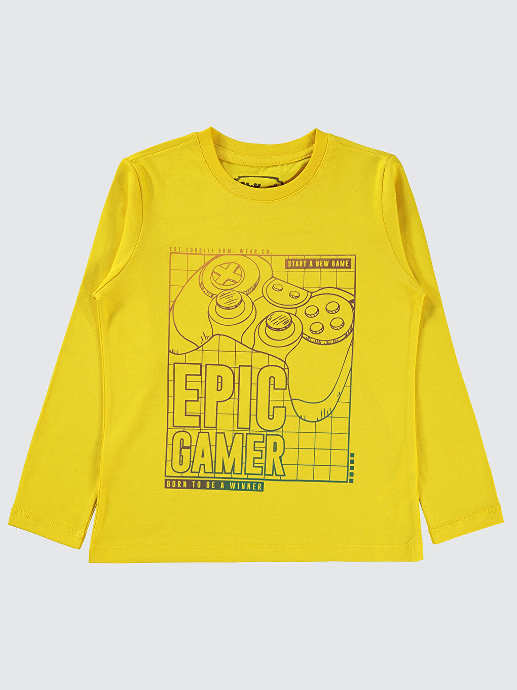 Erkek Çocuk Sweatshirt 6-9 Yaş Sarı