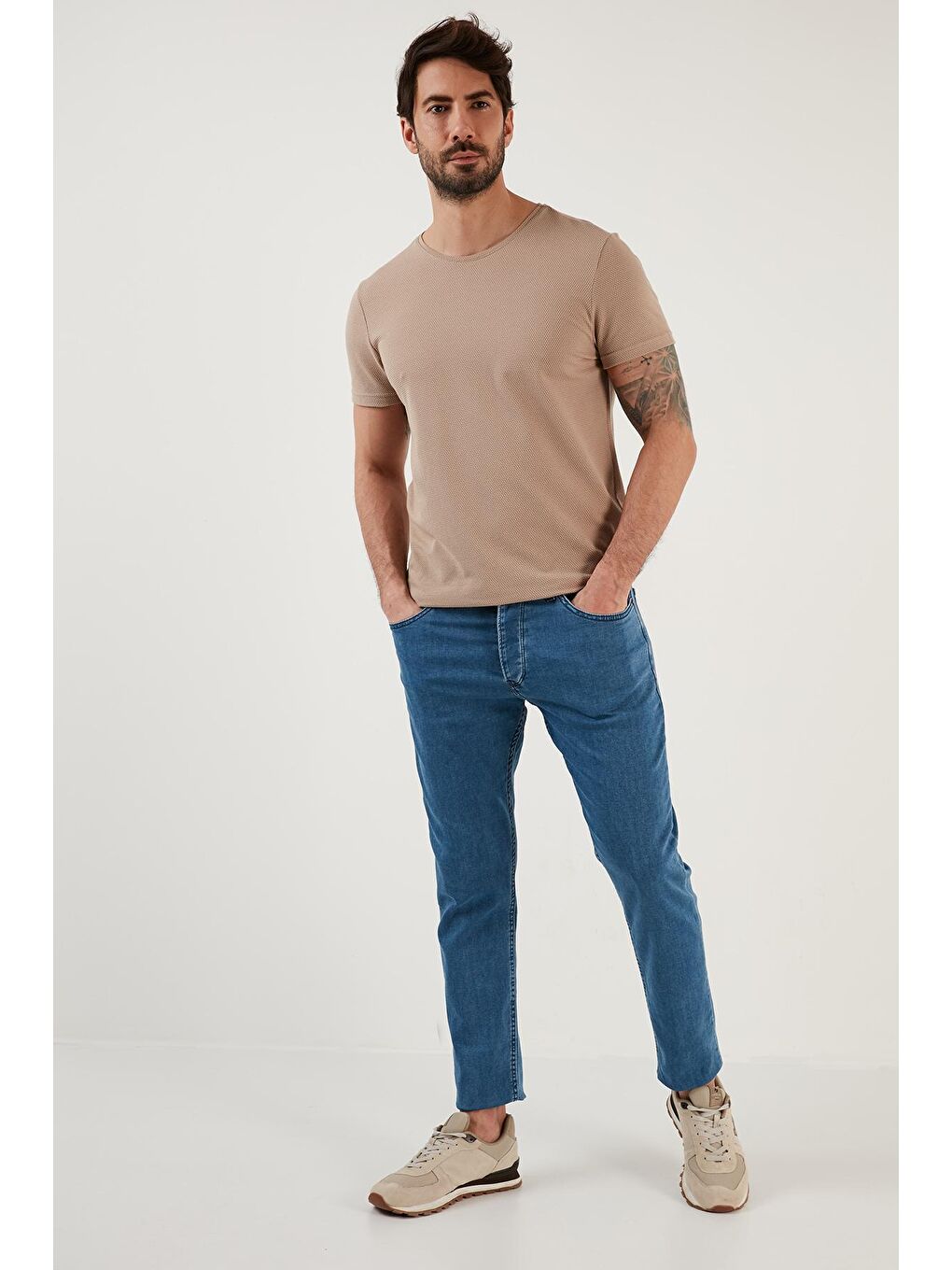 Buratti Mavi Pamuklu Normal Bel Regular Fit Düz Paça Jeans 6440301