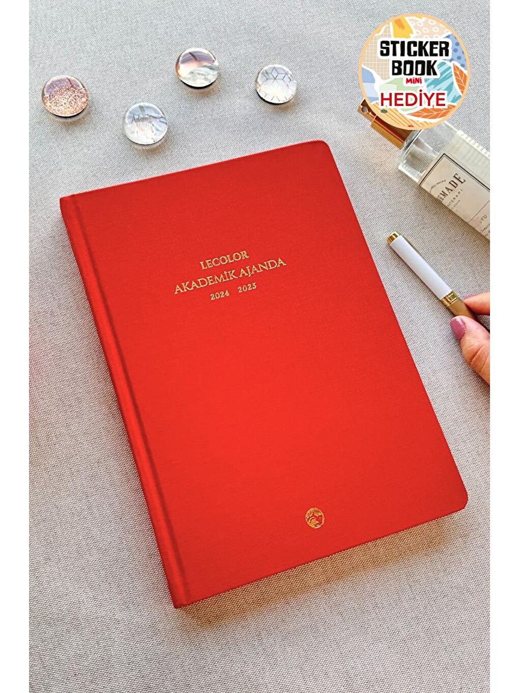 Keten Akademik Ajanda Limited Edition 17x24 Ciltli 24/25 Kırmızı