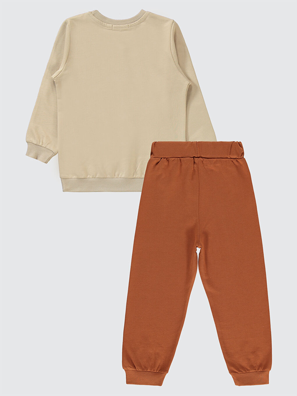 Kahverengi Boys Erkek Çocuk Eşofman Takımı 2-5 Yaş Kiremit-1