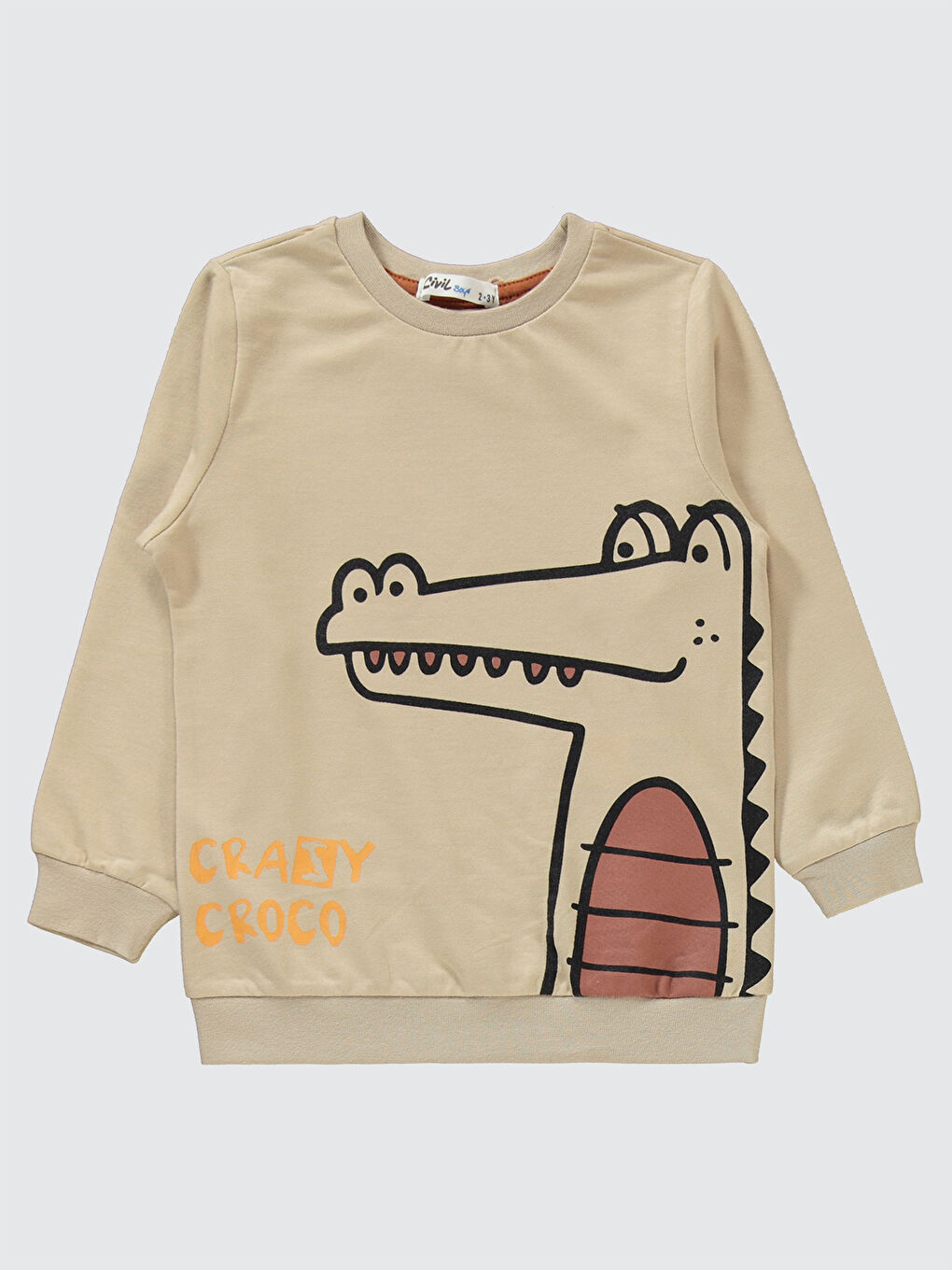 Kahverengi Boys Erkek Çocuk Eşofman Takımı 2-5 Yaş Kiremit-2