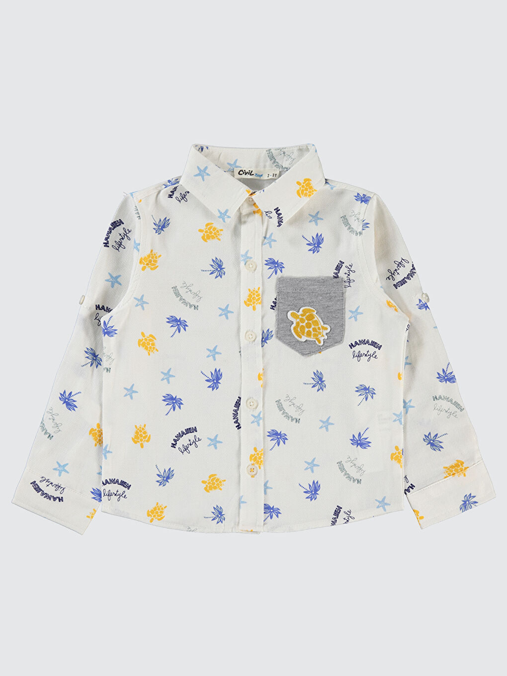 Erkek Çocuk Gömlek 2-5 Yaş Lacivert