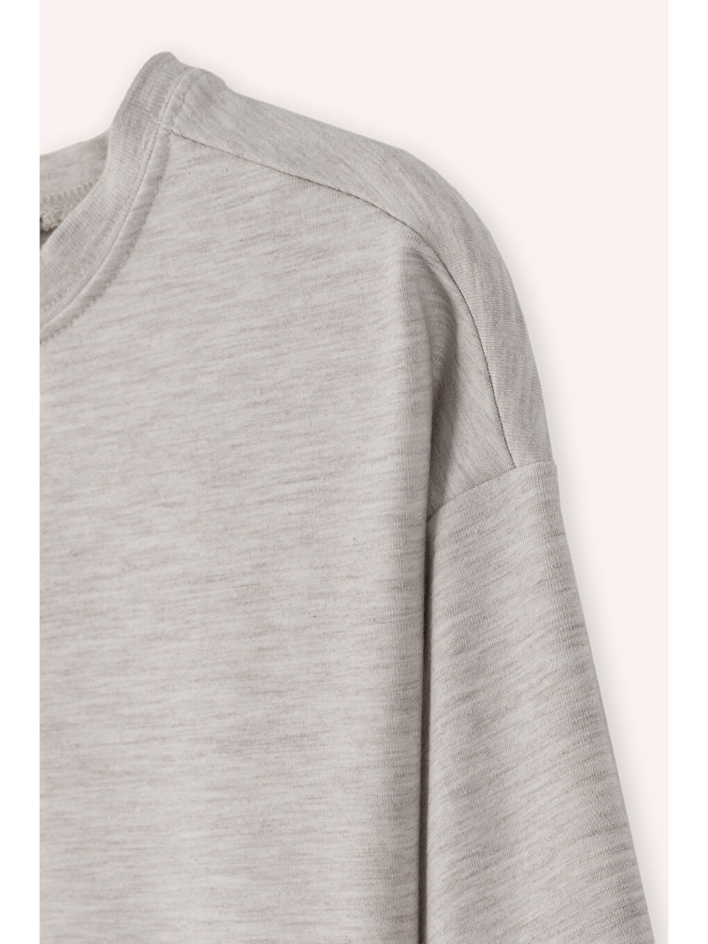 Bej Kız Çocuk Sweatshirt Pudra-3