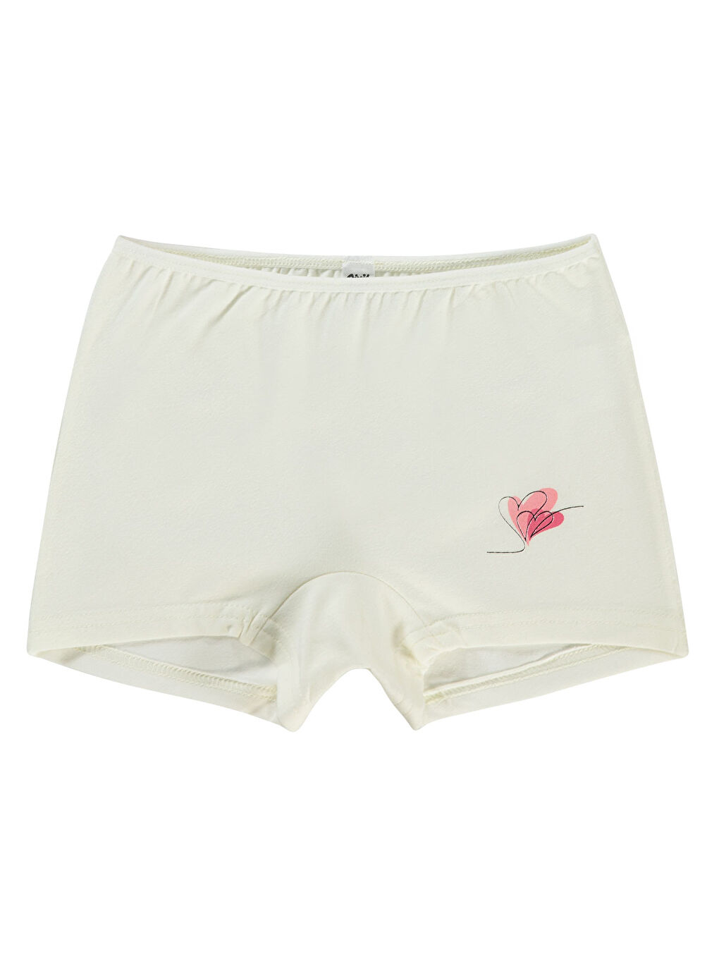 Girls Kız Çocuk 2'li Boxer Set 2-10 Yaş Ekru-1