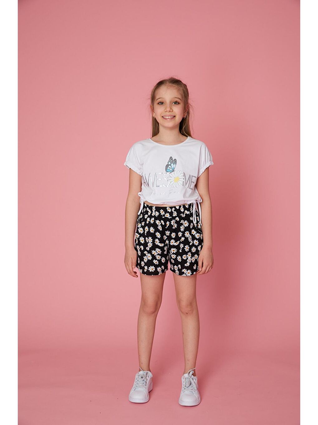 Beyaz Kız Çocuk Tişört