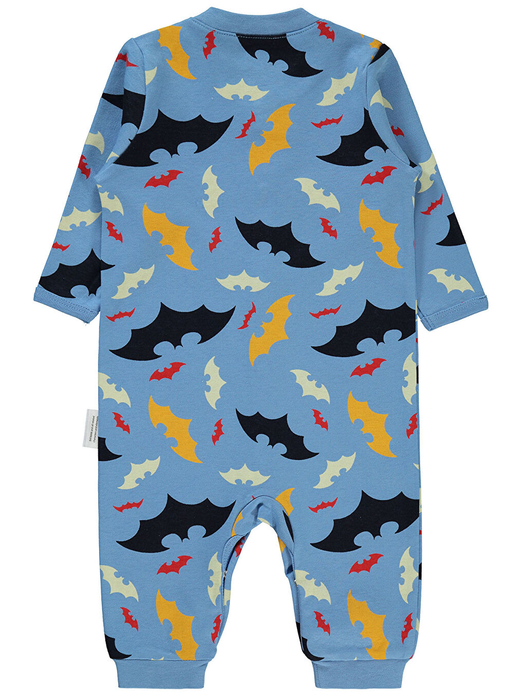 Batman Erkek Bebek Patiksiz Tulum 6-18 Ay Açık İndigo-1