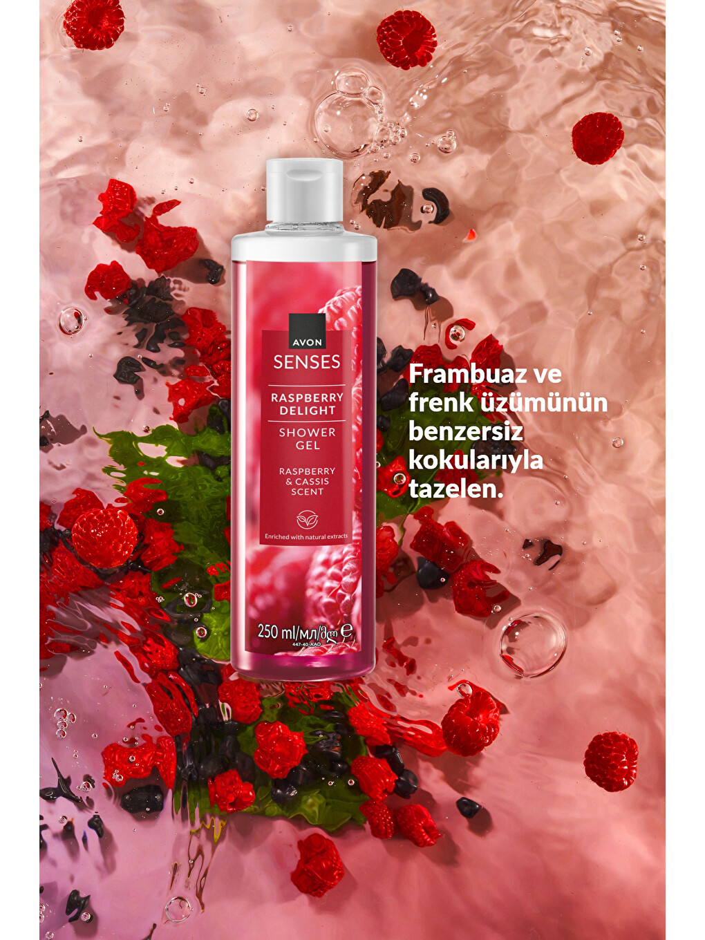 Raspberry Delight Frambuaz Ve Frenk Üzümü Kokulu Duş Jeli 250 Ml. İkili Set-2