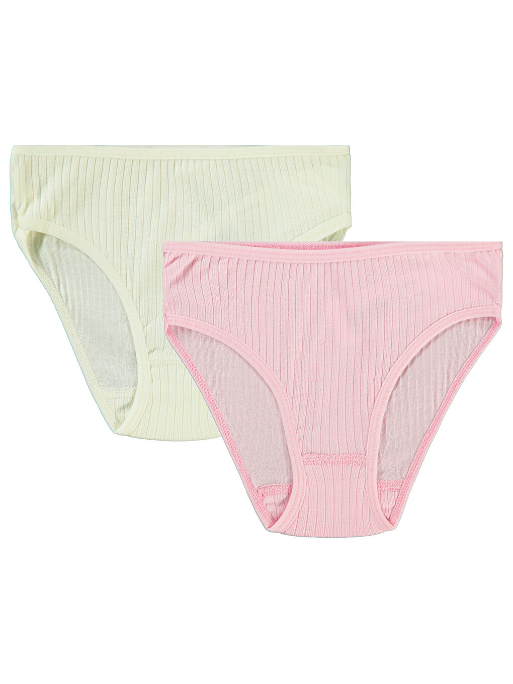 Girls Kız Çocuk 2'li Külot Set 2-10 Yaş Ekru-Pembe