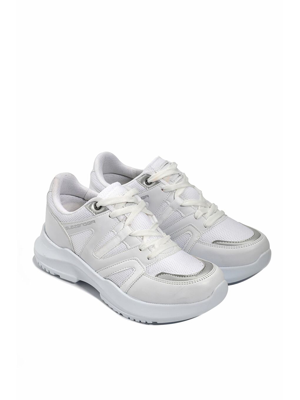 KARLO I Sneaker Kadın Ayakkabı Beyaz / Gümüş-1