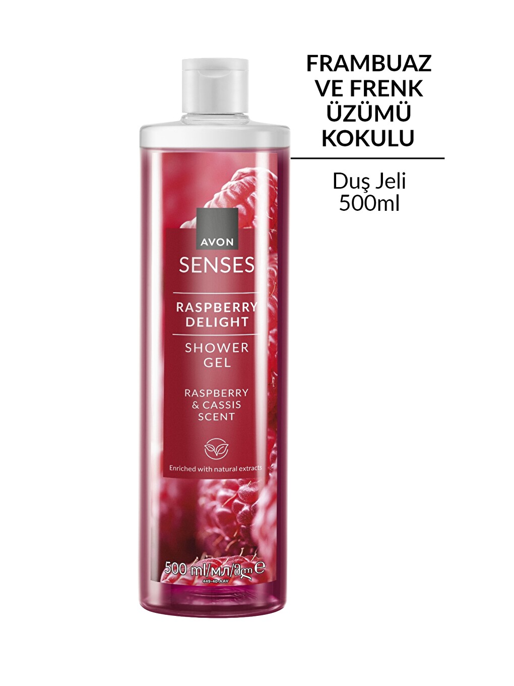 Senses Rapsberry Delight Frambuaz Ve Frenk Üzümü Kokulu Duş Jeli 500 Ml.-1