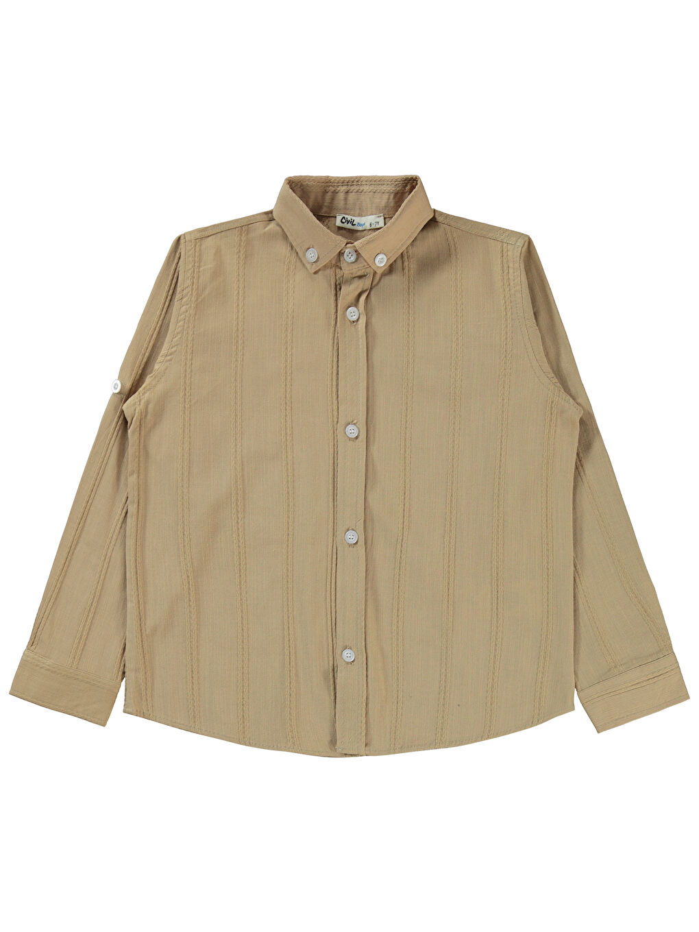 Boys Erkek Çocuk Gömlek 6-9 Yaş Kahverengi