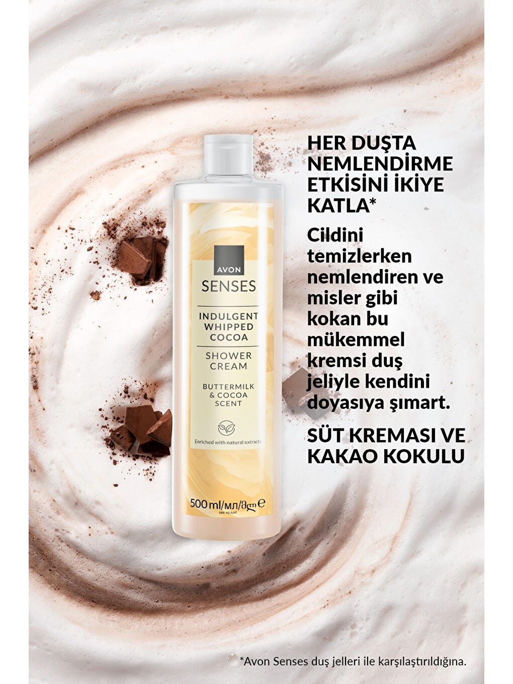 Senses Indulgent Buttermilk Ve Kakao Özü İçeren Duş Kremi 500 Ml.-2