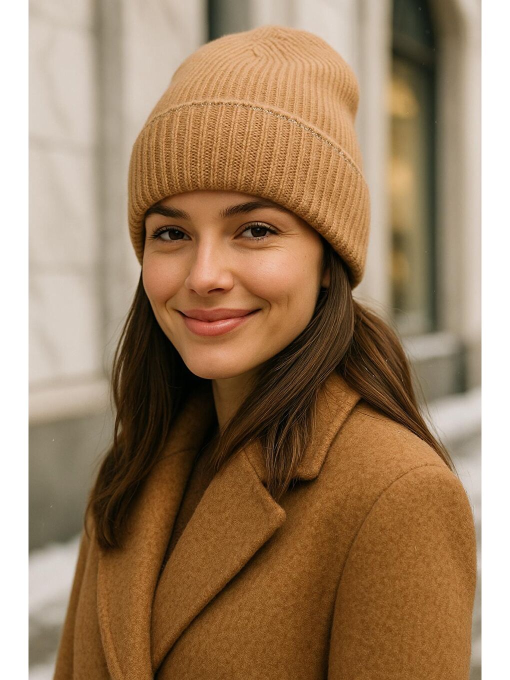 Kahverengi Simli Basic İthal Camel Yün Bere BERE1139-2