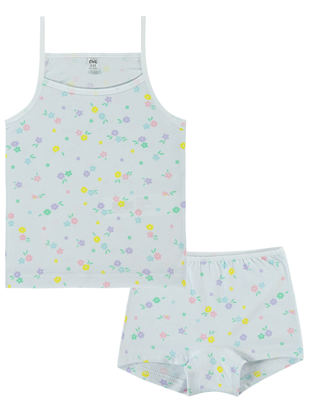 Girls Kız Çocuk İç Çamaşır Takımı 2-10 Yaş Beyaz