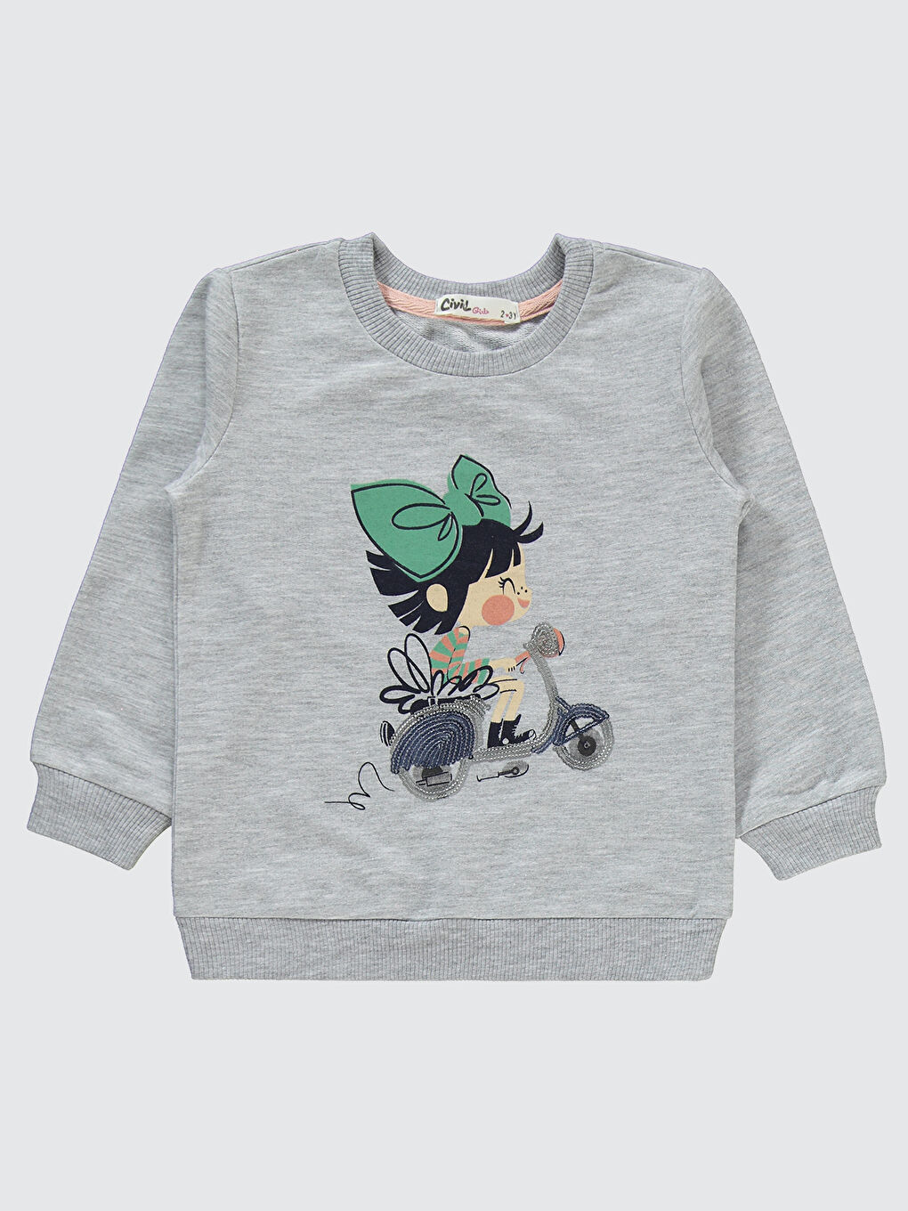 Girls Kız Çocuk Eşofman Takımı 2-5 Yaş Gri-2