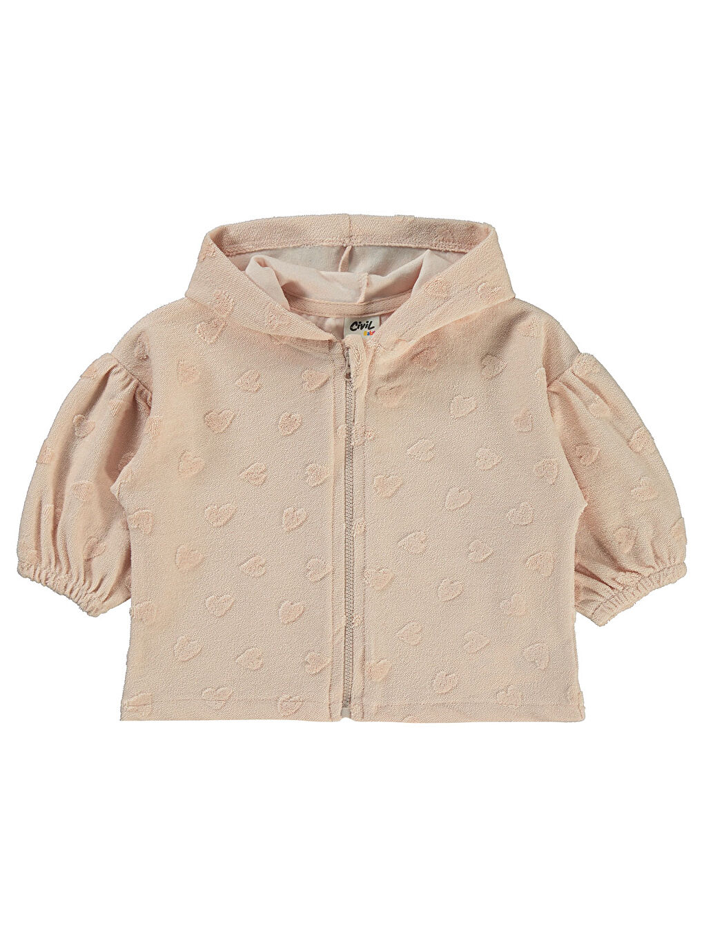 Pembe Baby Kız Bebek Hırka 6-18 Ay Pudra