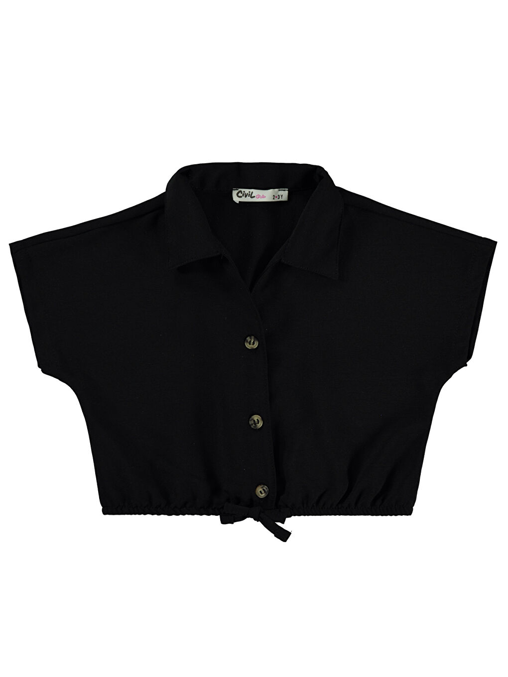 Girls Kız Çocuk Gömlek 2-5 Yaş Siyah