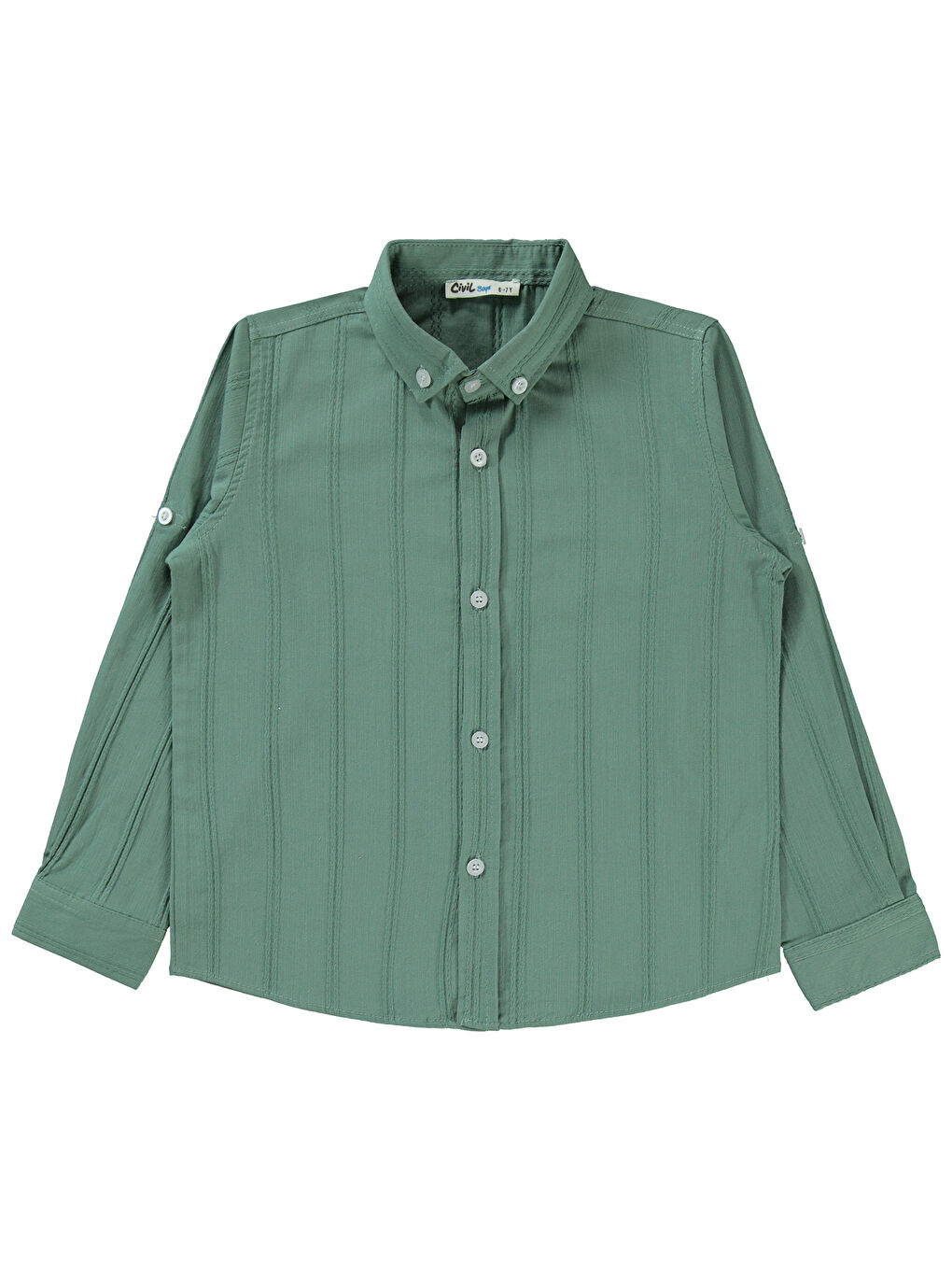 Boys Erkek Çocuk Gömlek 6-9 Yaş Haki