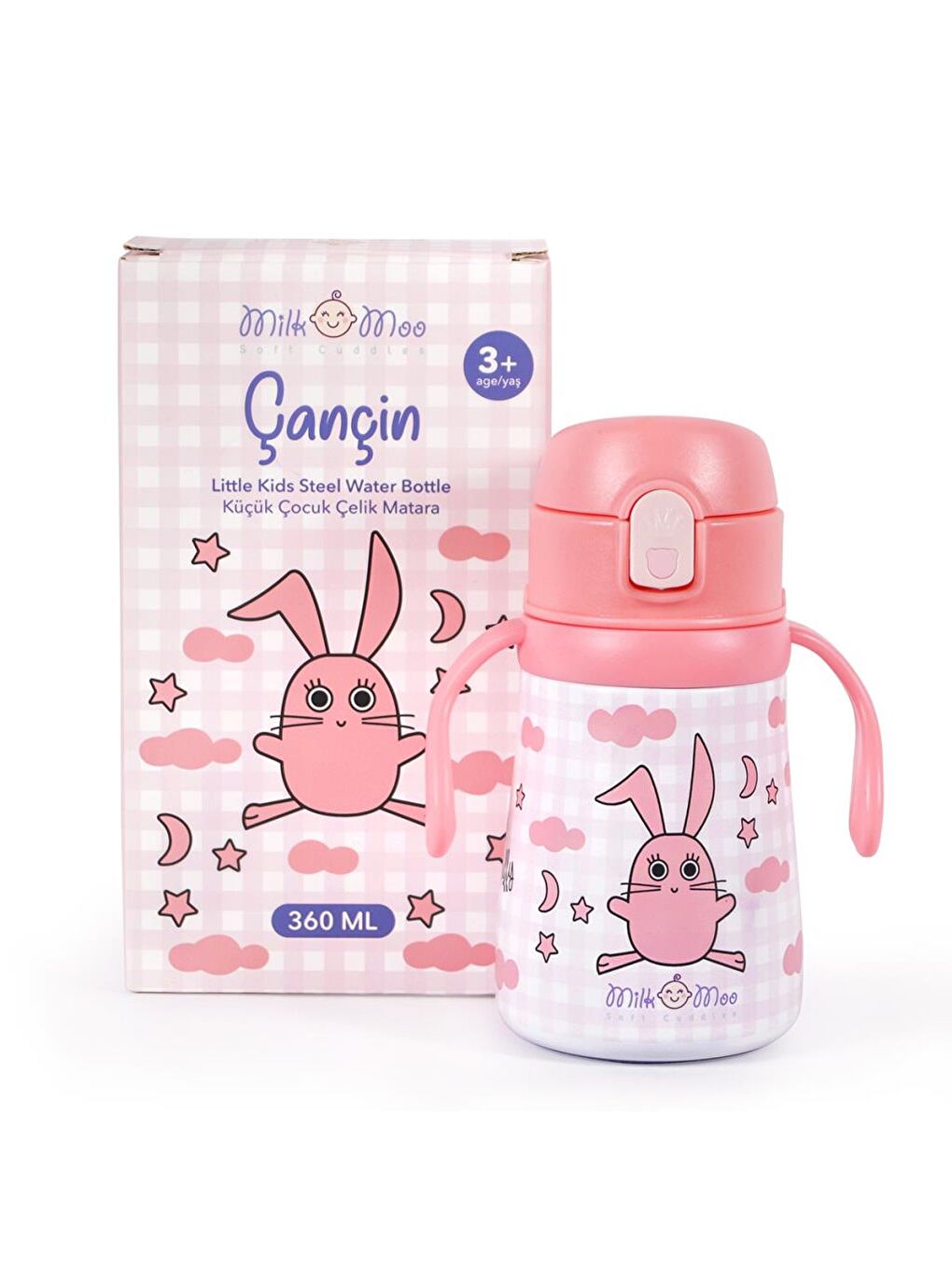 Çelik Küçük Çocuk Matarası Çançin 360 ml-5