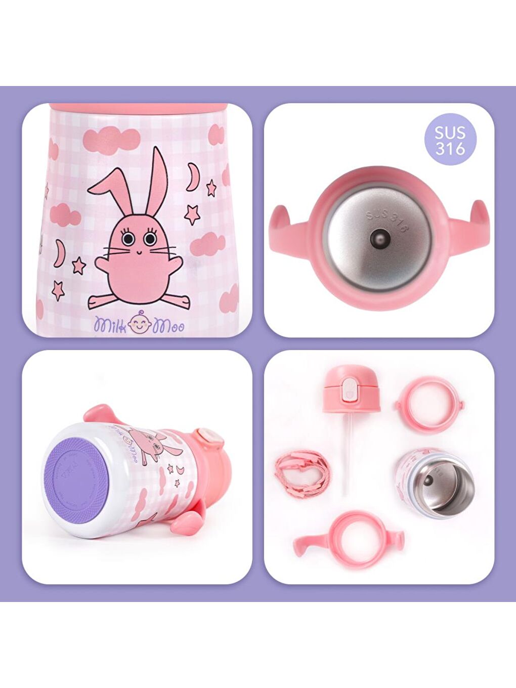 Çelik Küçük Çocuk Matarası Çançin 360 ml-6