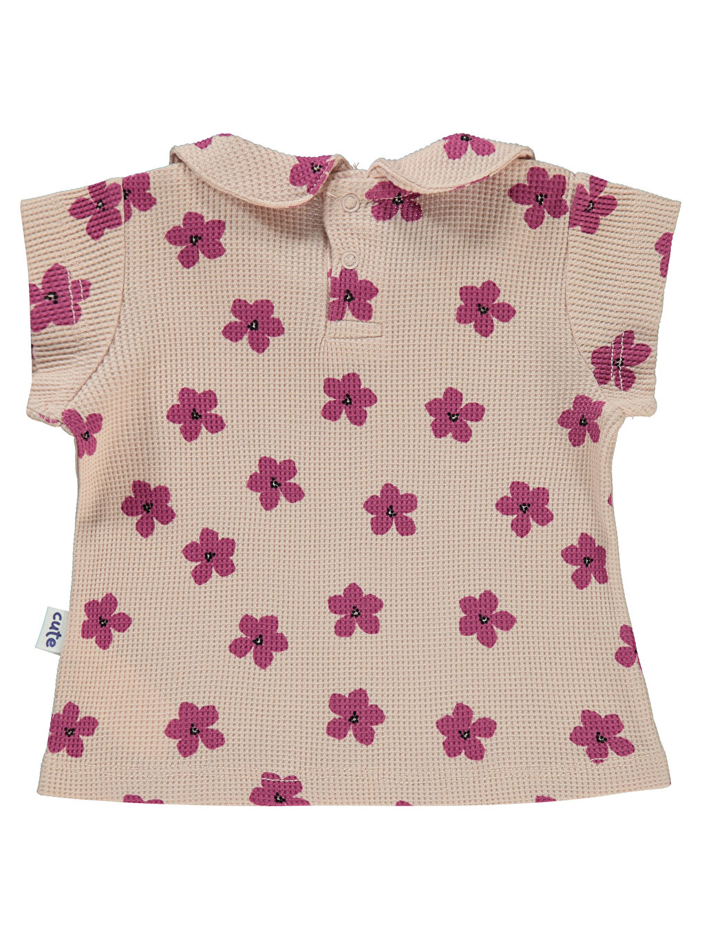 Pembe Baby Kız Bebek Tişört 6-18 Ay Pudra-1