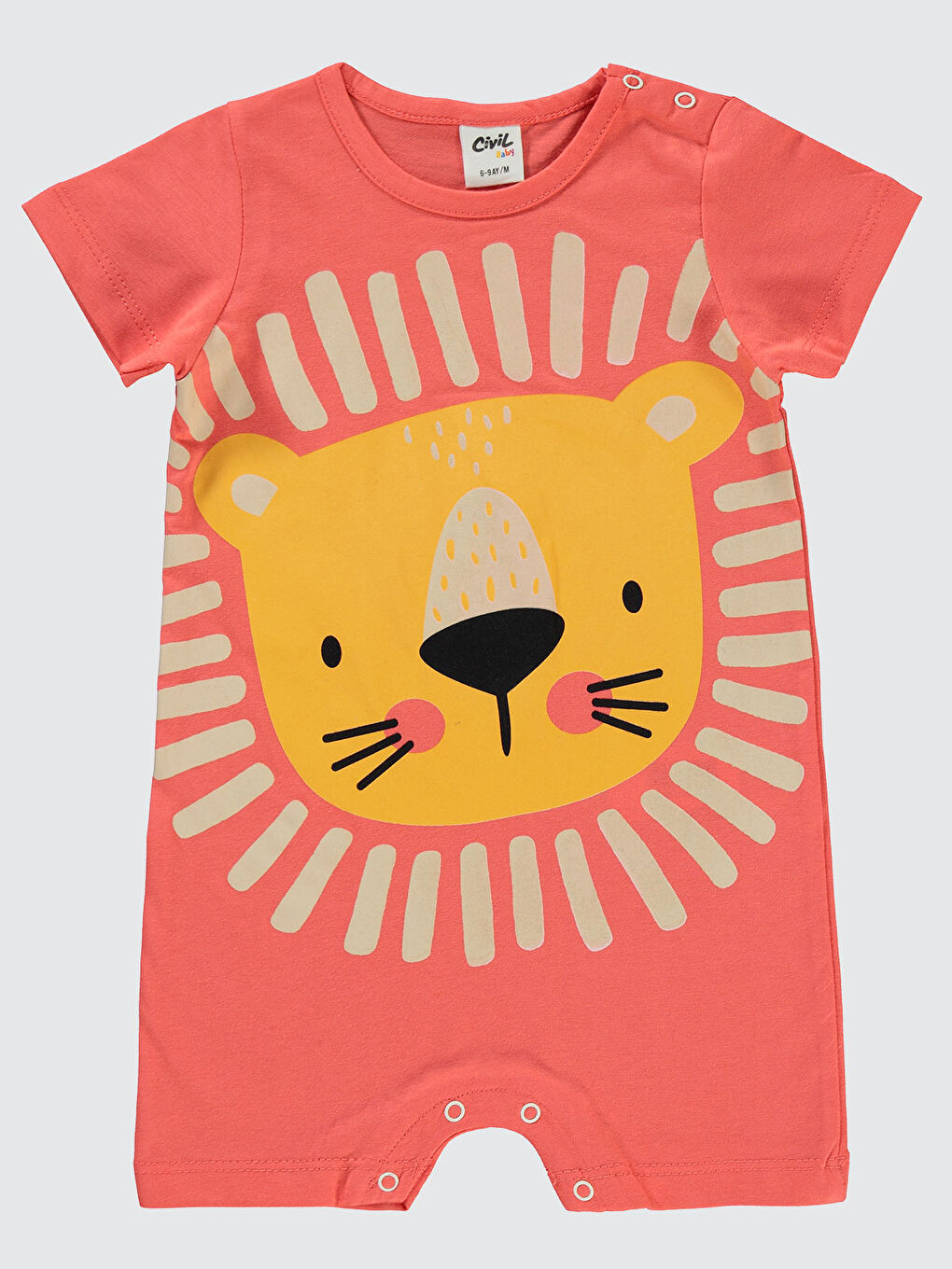 Turuncu Bebek Tulum 6-18 Ay Yavruağzı