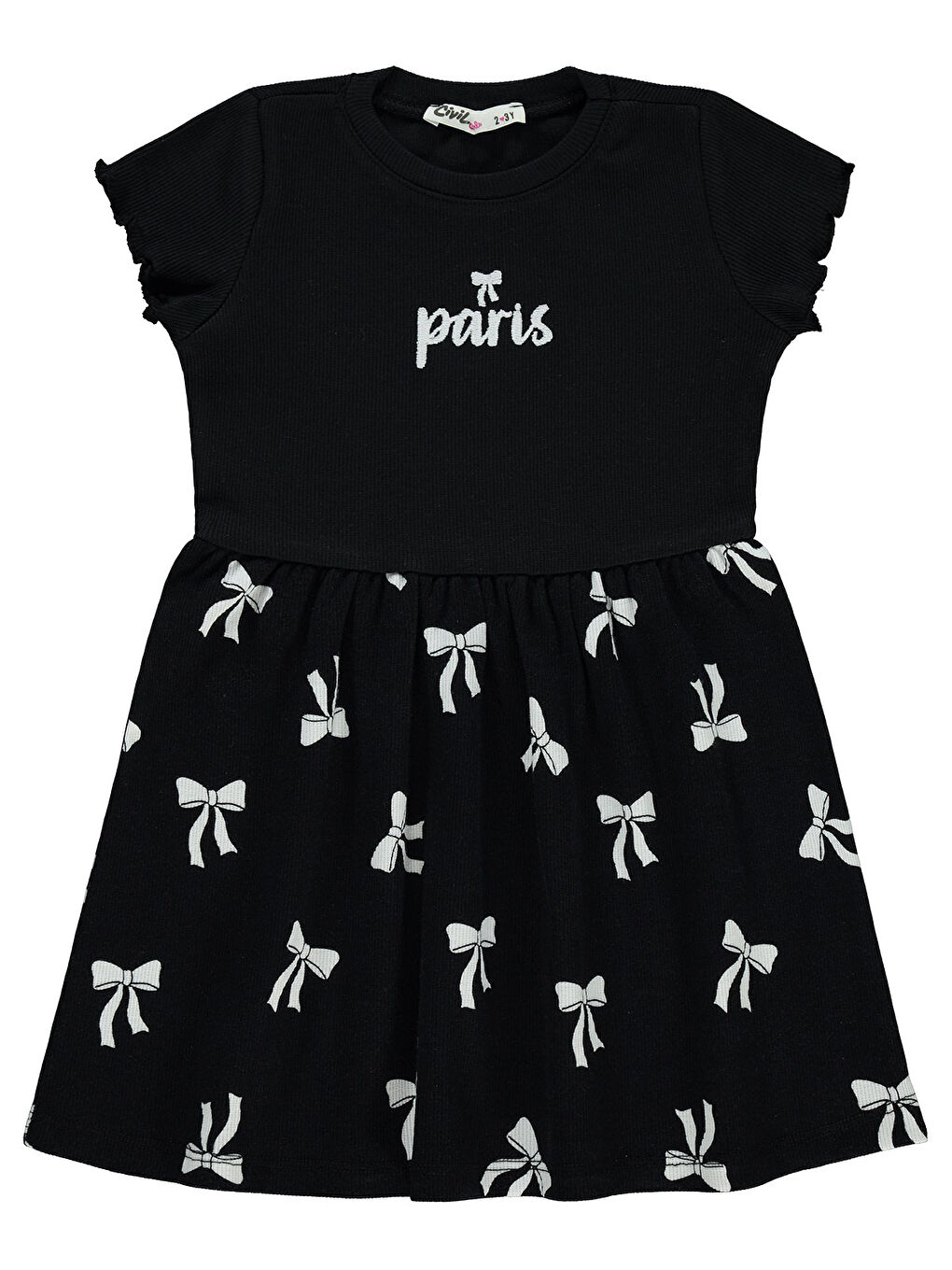 Girls Kız Çocuk Elbise 2-5 Yaş Siyah