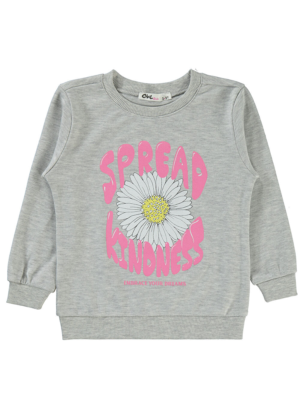 Beyaz Girls Kız Çocuk Sweatshirt 2-5 Yaş Karmelanj