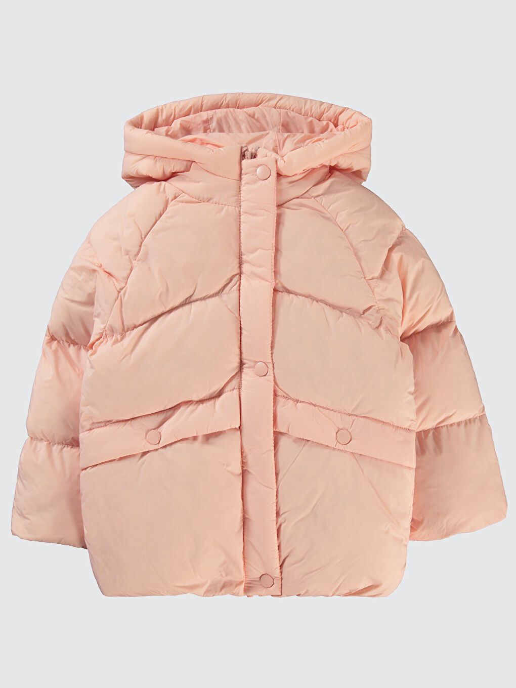 Pembe Kız Çocuk Mont 6-9 Yaş Pudra
