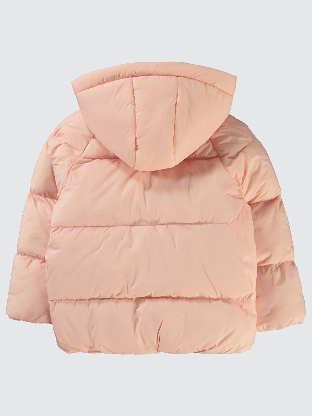 Pembe Kız Çocuk Mont 6-9 Yaş Pudra-2