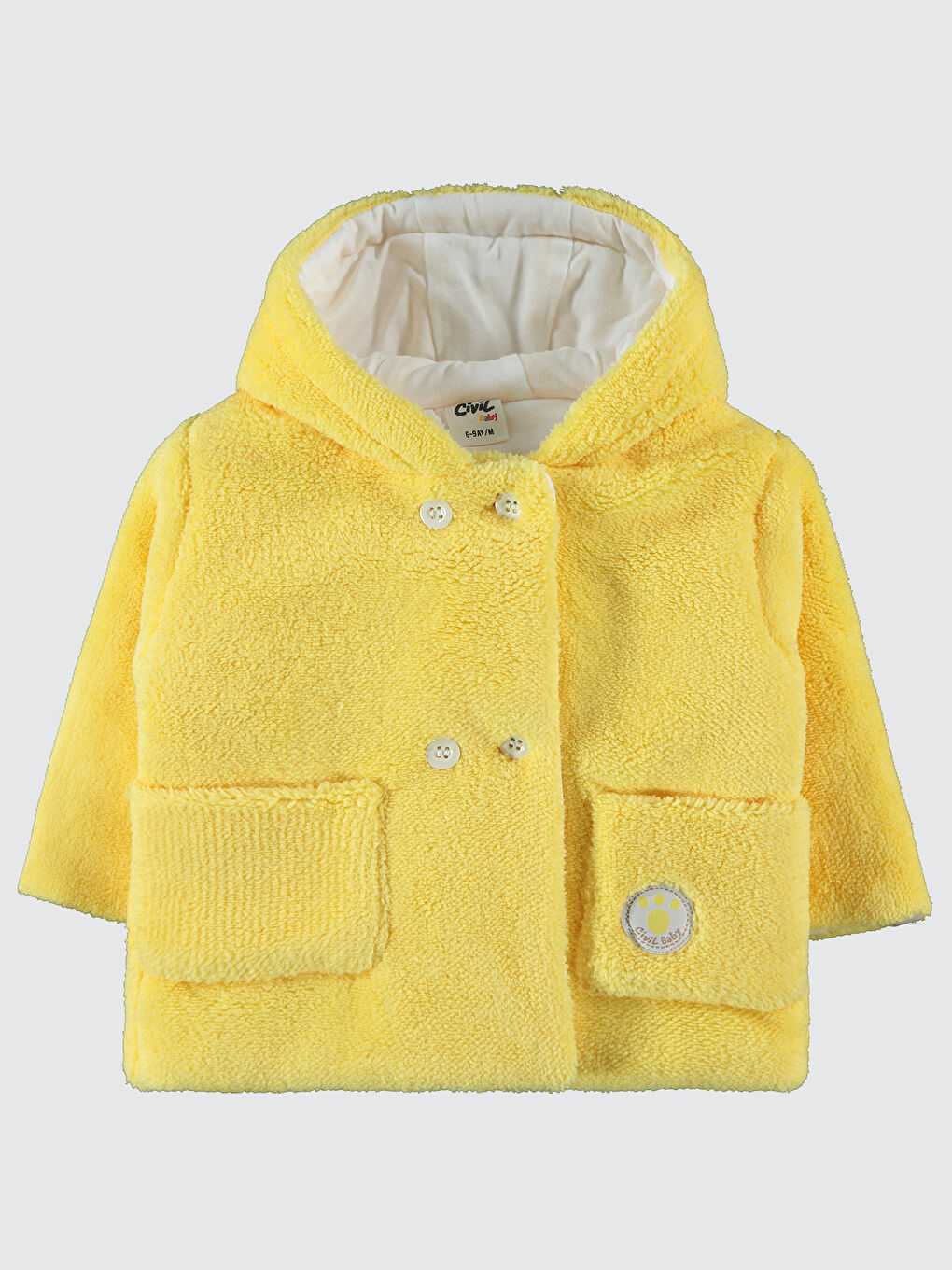 Baby Kız Bebek Kapüşonlu Mont 6 18 Ay Sarı