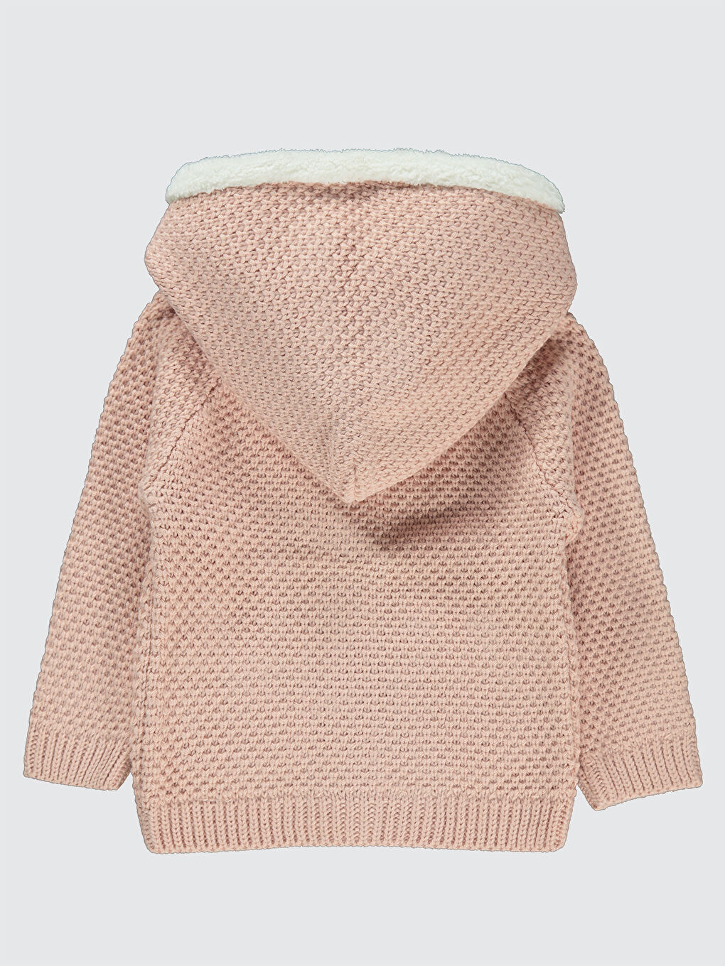 Pembe Kız Bebek Hırka 6-18 Ay Somon-1