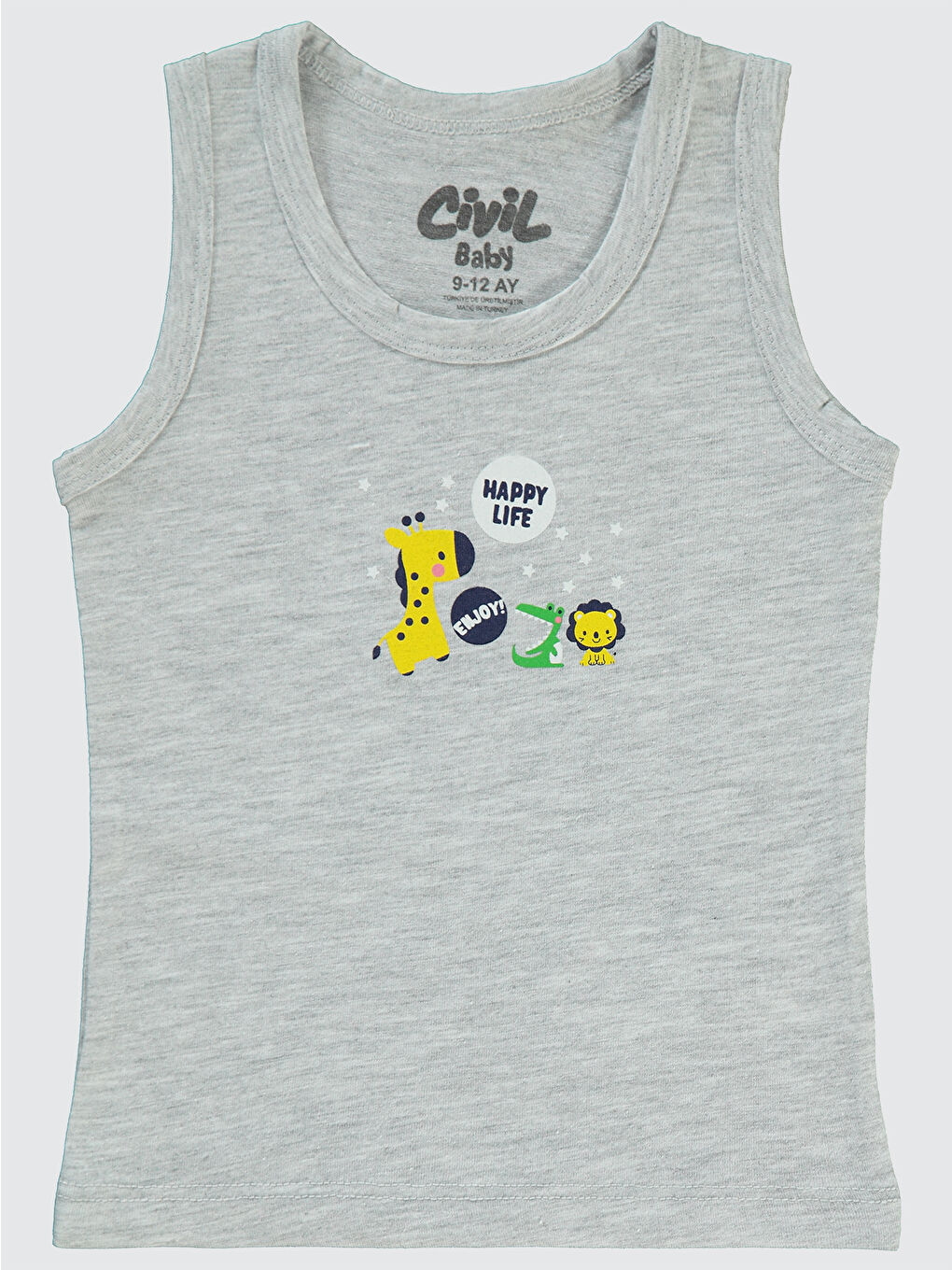 Civil Baby Erkek Bebek Atlet 9-18 Ay Gri