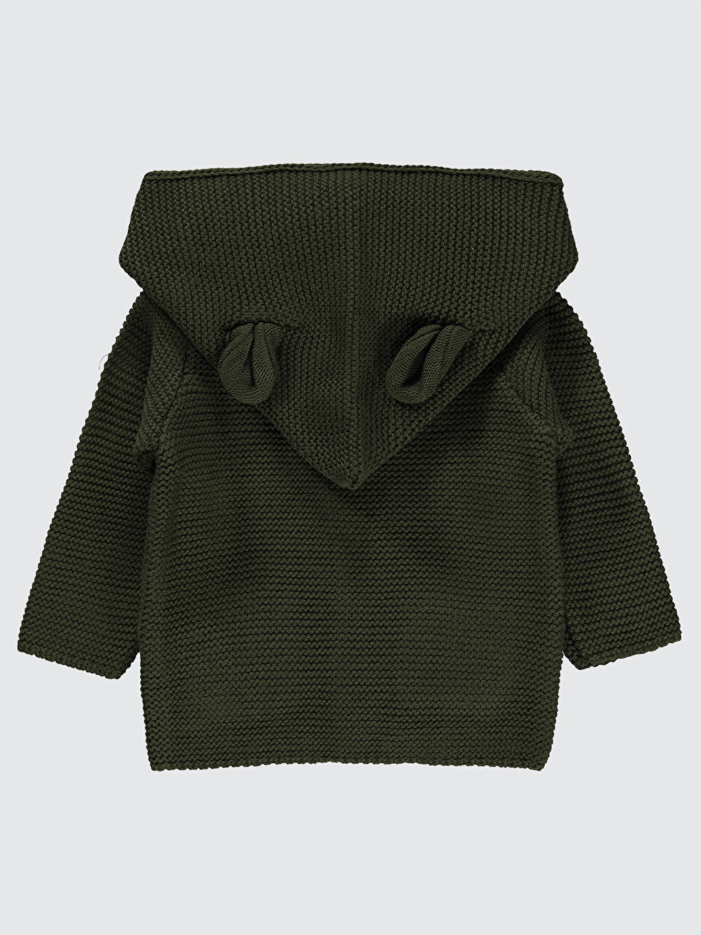 Kız Bebek Kapüşonlu Hırka 6 18 Ay Haki-1