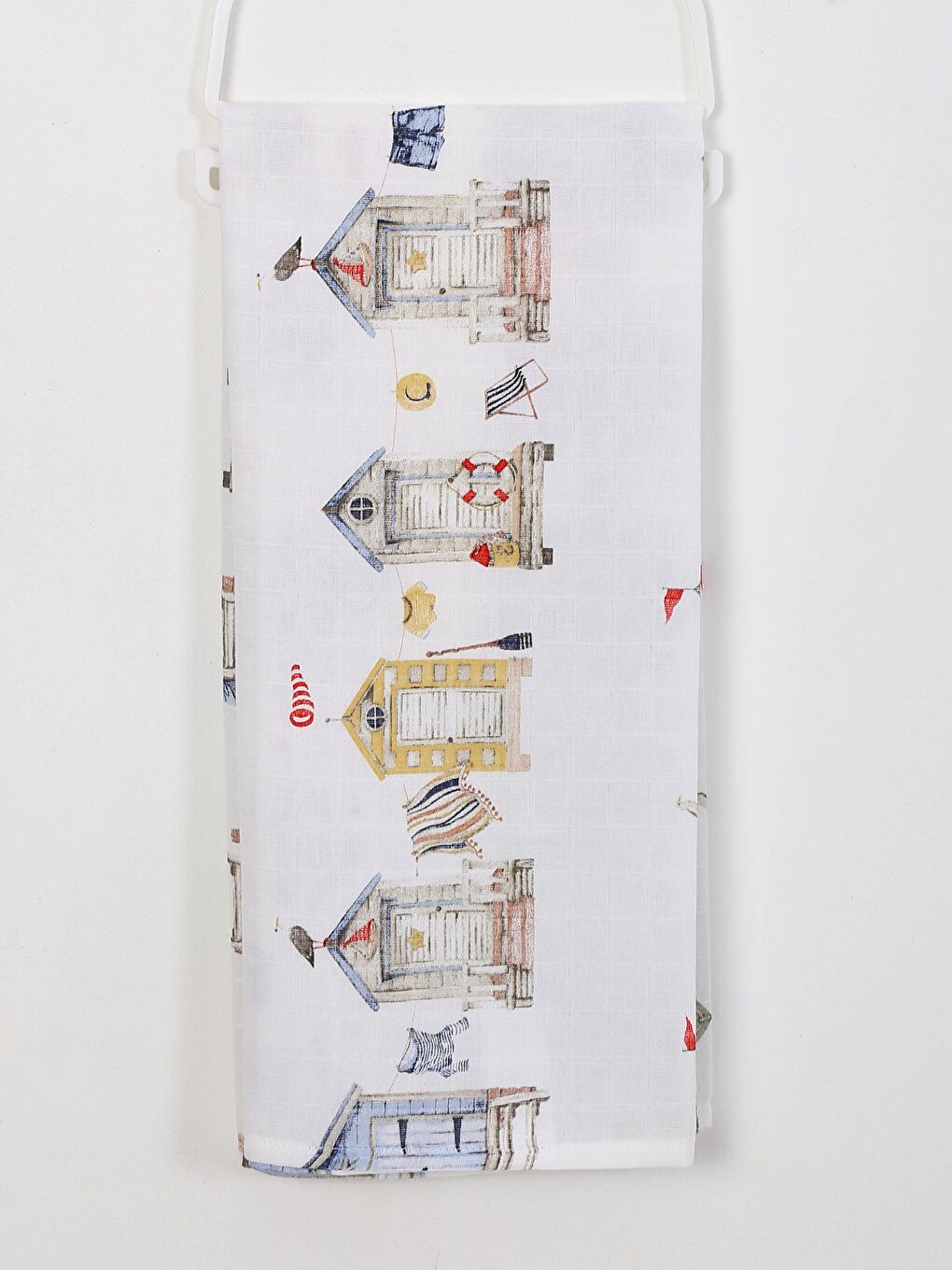 Luggi Baby Mavi Baskılı Pamuklu Müslin Bebek Battaniyesi 80x100 Cm - 1