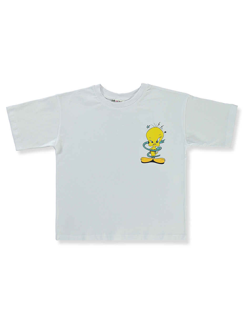 Tweety Kız Çocuk Tişört 10-13 Yaş Beyaz-1