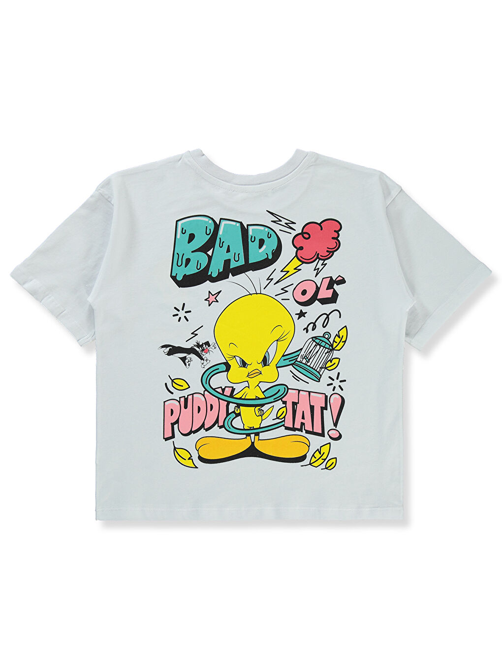 Tweety Kız Çocuk Tişört 10-13 Yaş Beyaz-2