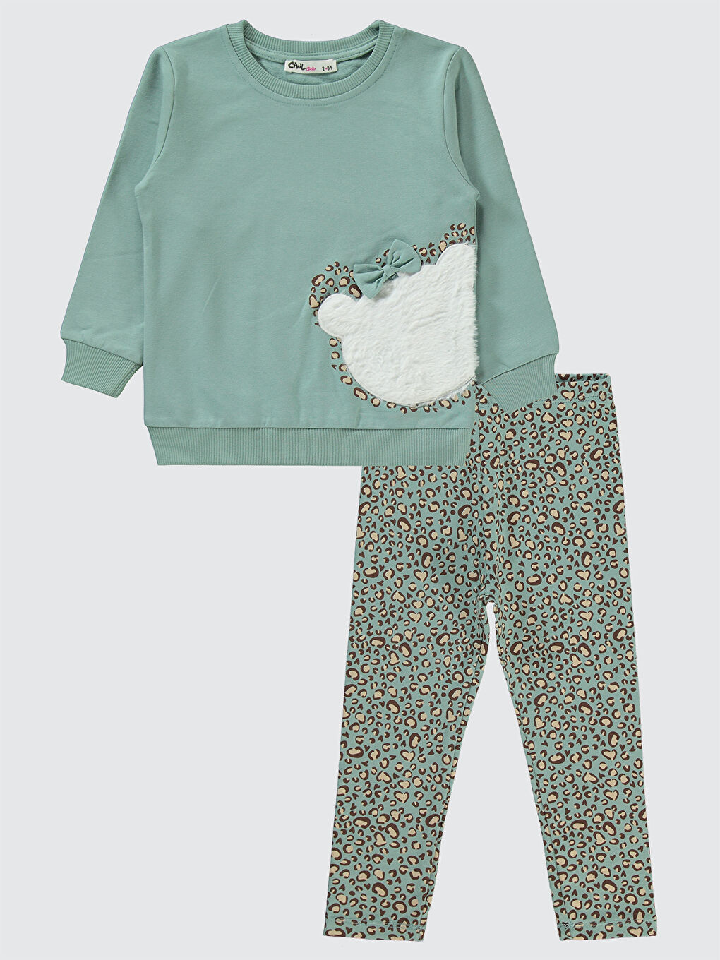 Girls Kız Çocuk Takım 2-5 Yaş Çağla Yeşili