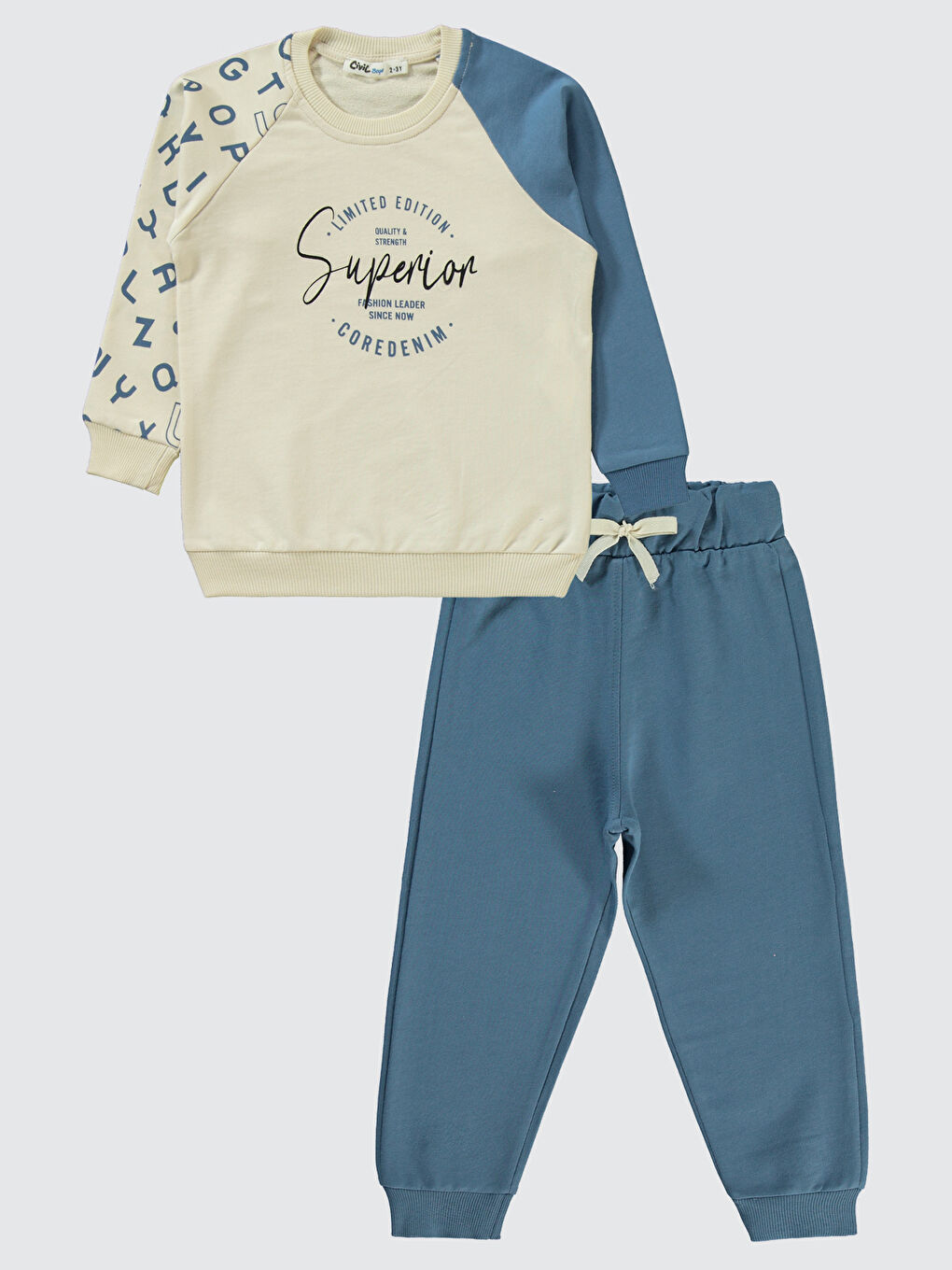 Erkek Çocuk Eşofman Takımı 2-5 Yaş İndigo