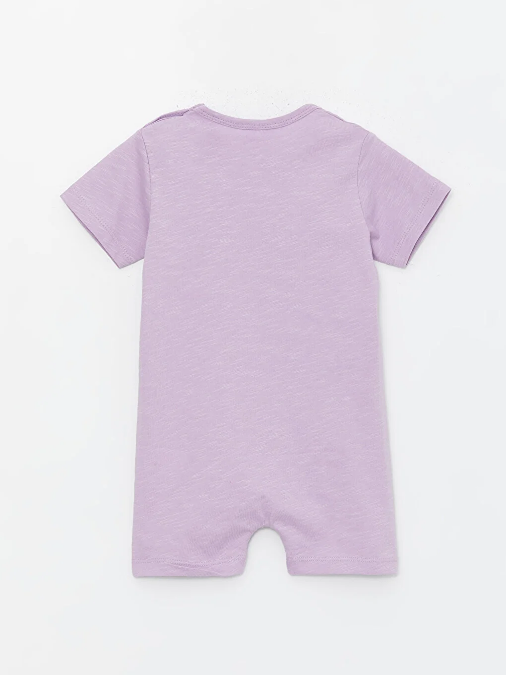 Lila Bisiklet Yaka Baskılı Kız Bebek Tulum-1