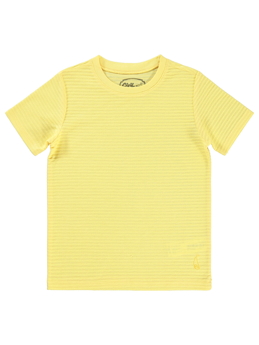 Boys Erkek Çocuk Tişört 6-9 Yaş Açık Sarı