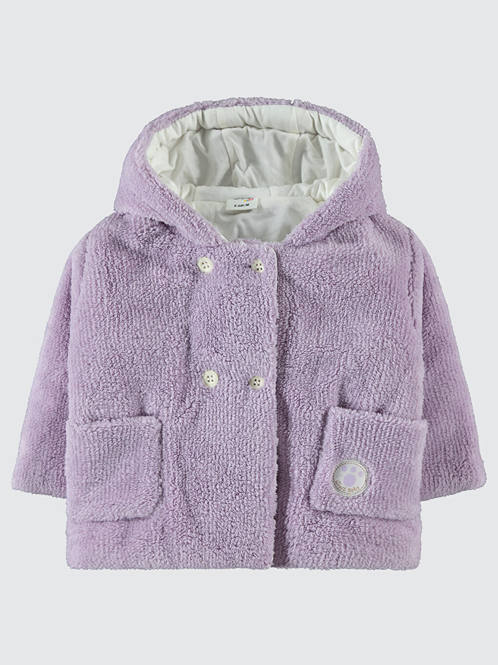 Baby Kız Bebek Kapüşonlu Mont 6 18 Ay Lila