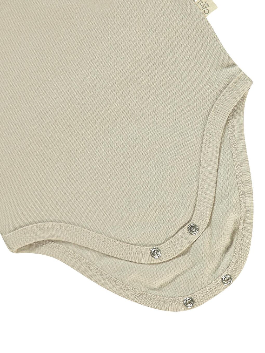 Baby Organik 5 li Sıfır Kol 1-3 yaş Çıtçıtlı Badi - Bej 3-4 Yaş-3