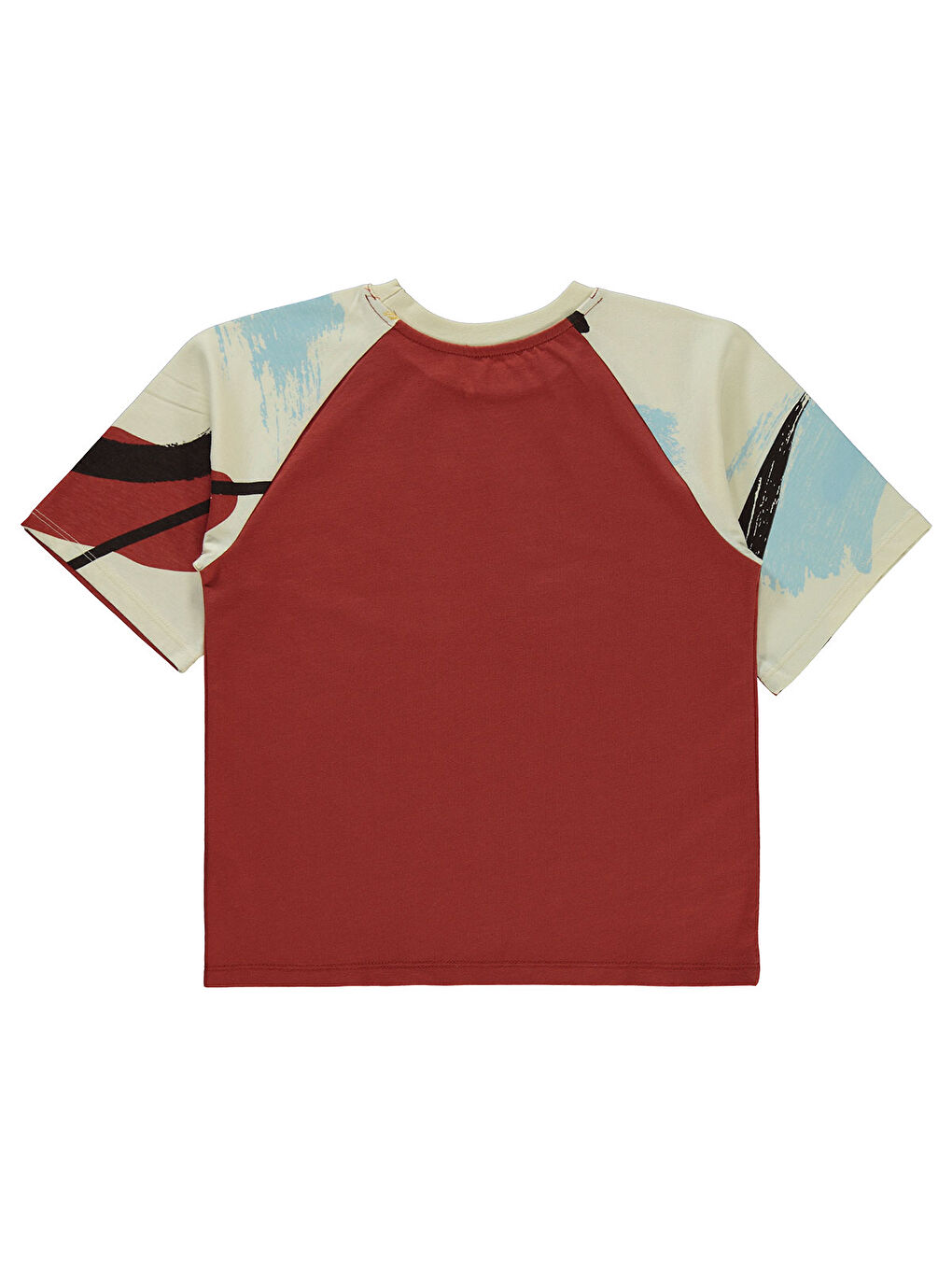 Turuncu Boys Erkek Çocuk Tişört 6-9 Yaş Koyu Bakır-1