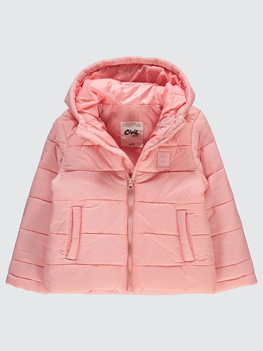 Pembe Girls Kız Çocuk Mont 10-13 Yaş Pudra-1